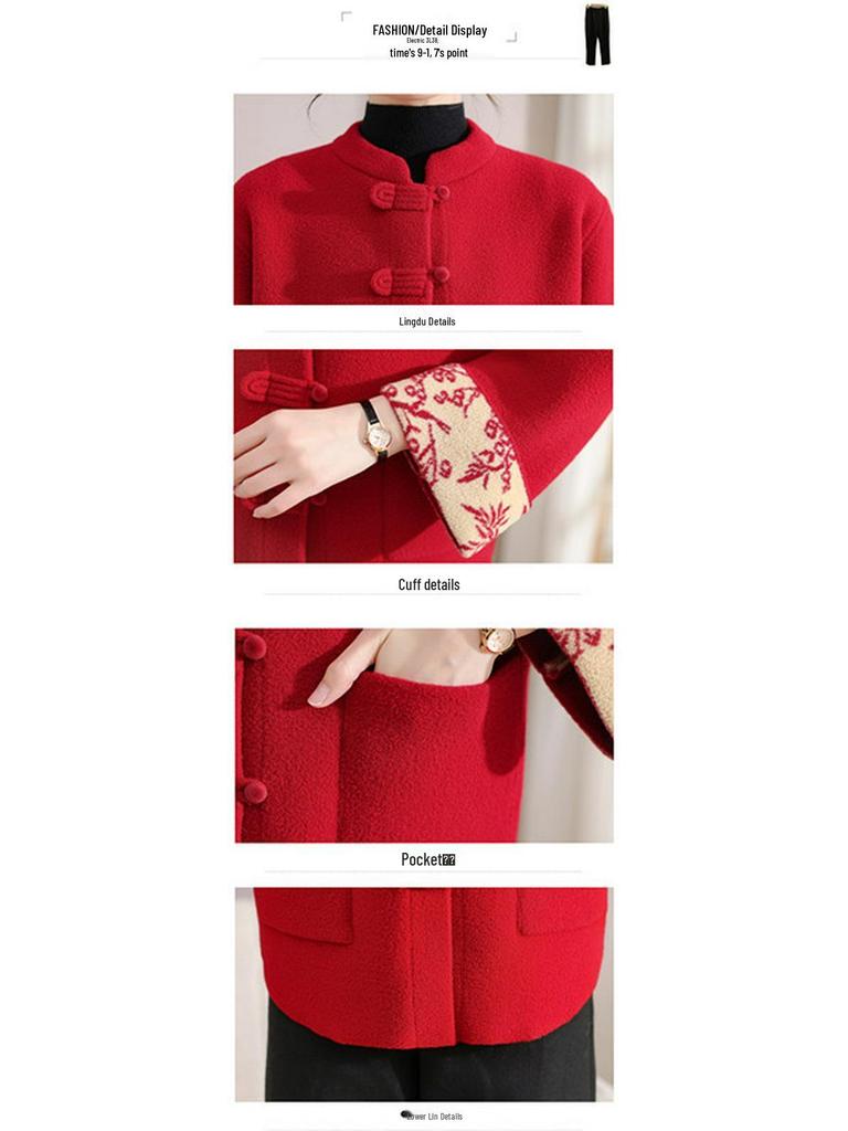 Autumn Cardigan: Stylish and Warm Outerwear for Moms and Mid-Aged Women, New Chinese Style Loose Knit