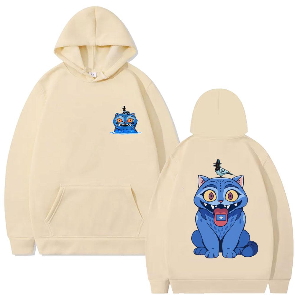 Kpop Demon Hunters Cute Funny Derpy Tiger Graphic Hoodie Men Women Fashion Cartoon Trend Hoodies Oversized Fleece Tracksuit
