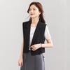 TERRE BLEUE Women's Loose Fit Short Commuter Blazer Vest
