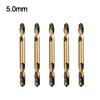 HSS Double Headed Auger Drill Bits Set 5pcs Perfect for Drilling Wood and For Metal with Hand and Electric Drills