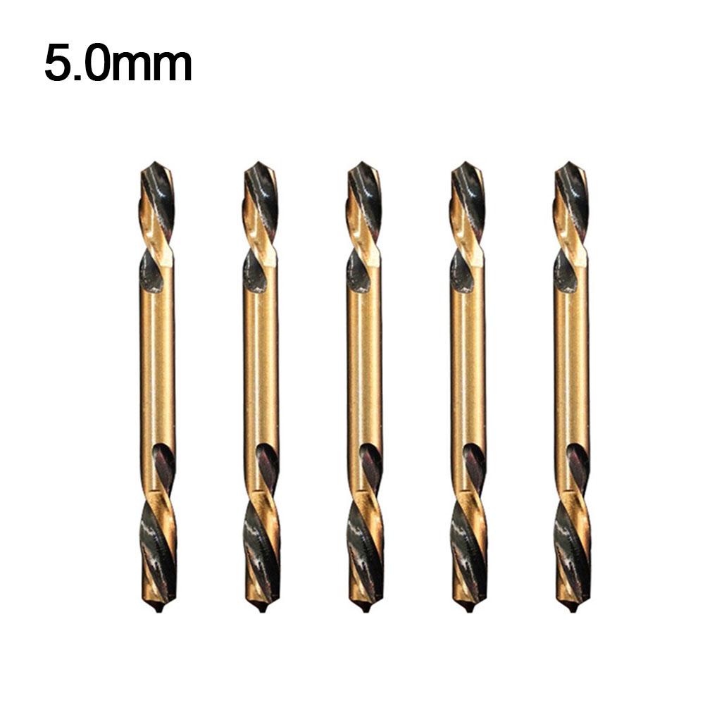 HSS Double Headed Auger Drill Bits Set 5pcs Perfect for Drilling Wood and For Metal with Hand and Electric Drills