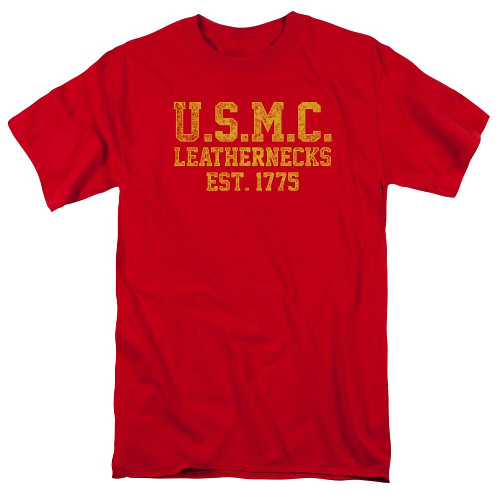 US Marine Corps USMC Leathernecks Licensed Adult T-Shirt L