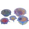 Source European Standard Silicone Six-piece Set Fresh-keeping Cover Stretch Bowl Cover Refrigerator Microwave Seal Fresh-keeping Film