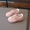 Children's Mary Jane shoes 2025 spring and autumn new girls' ballet sneakers Velcro pink casual moral training shoes tide