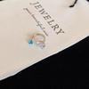 Stainless Steel Blue Rhinestone Stud Earrings for Women Delicate Sweet C-Shaped Cartilage Earrings Casual Versatile Jewelry Gift