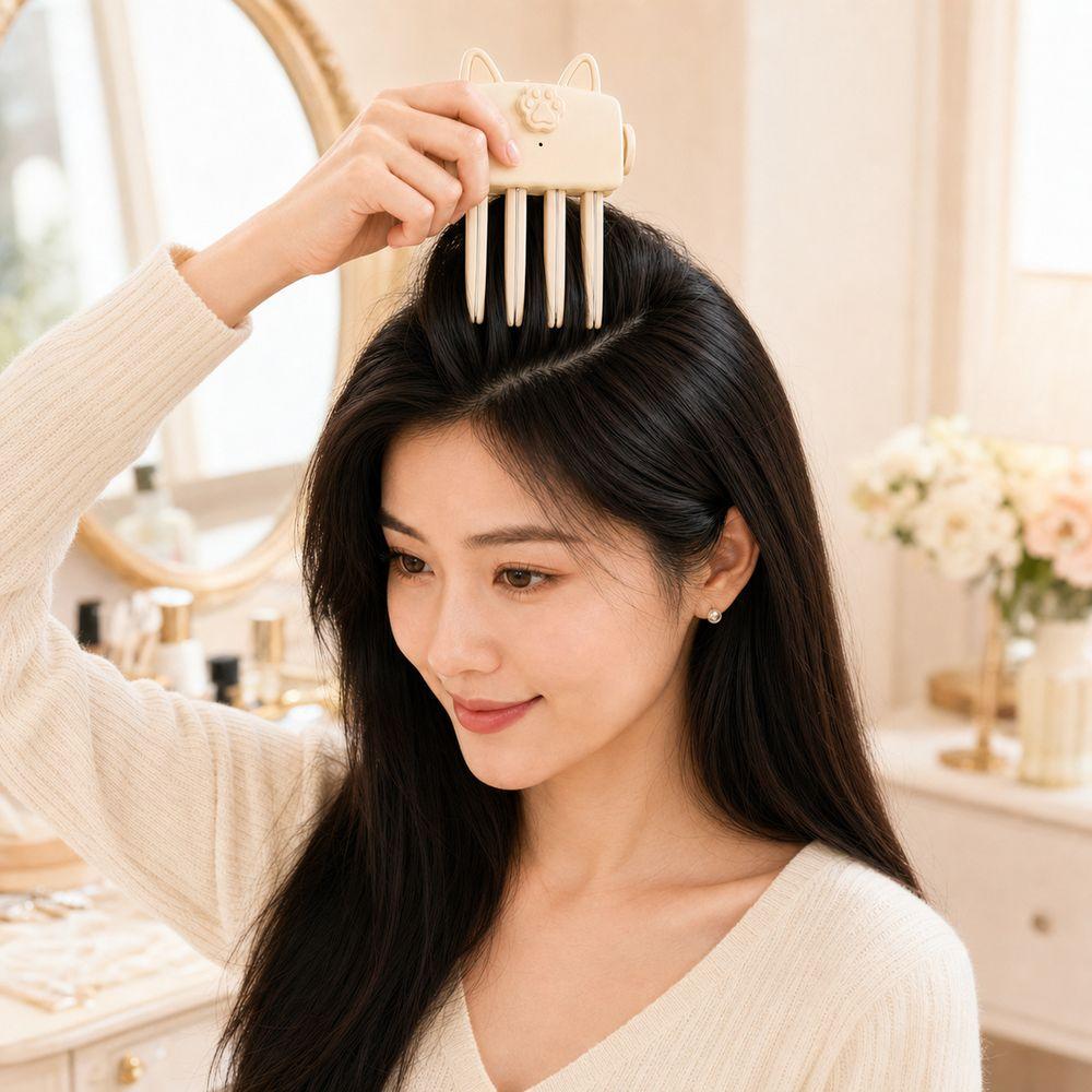 Nahtloses Design Elektrische Haarspangen Hohe Krone Volumen Gebende Pony-Klammer Pony-Styling