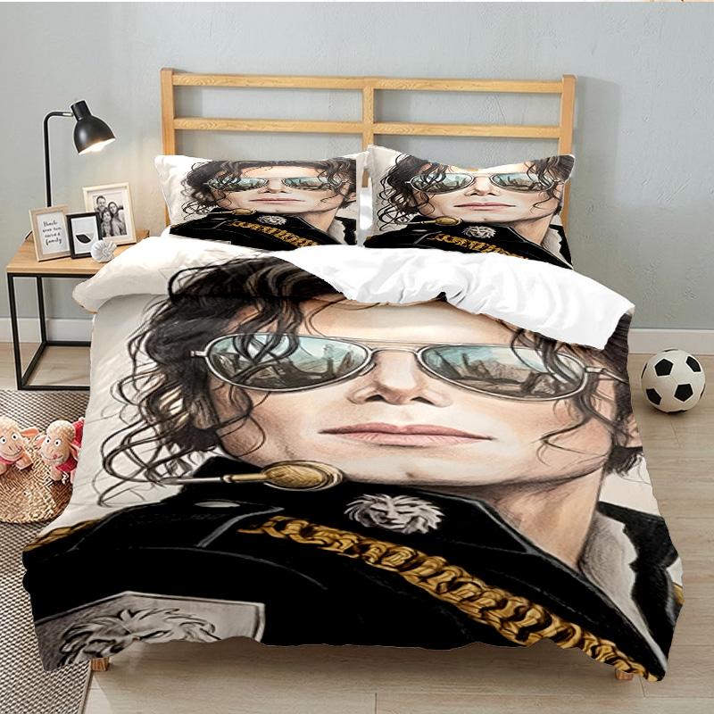 Jackson's Thriller 3PCS Bedding set,Ideal for 1pc Duvet Cover And 2pcs Pillowcases Perfect for Fan gift,Ideal for Bedroom, Dormitory