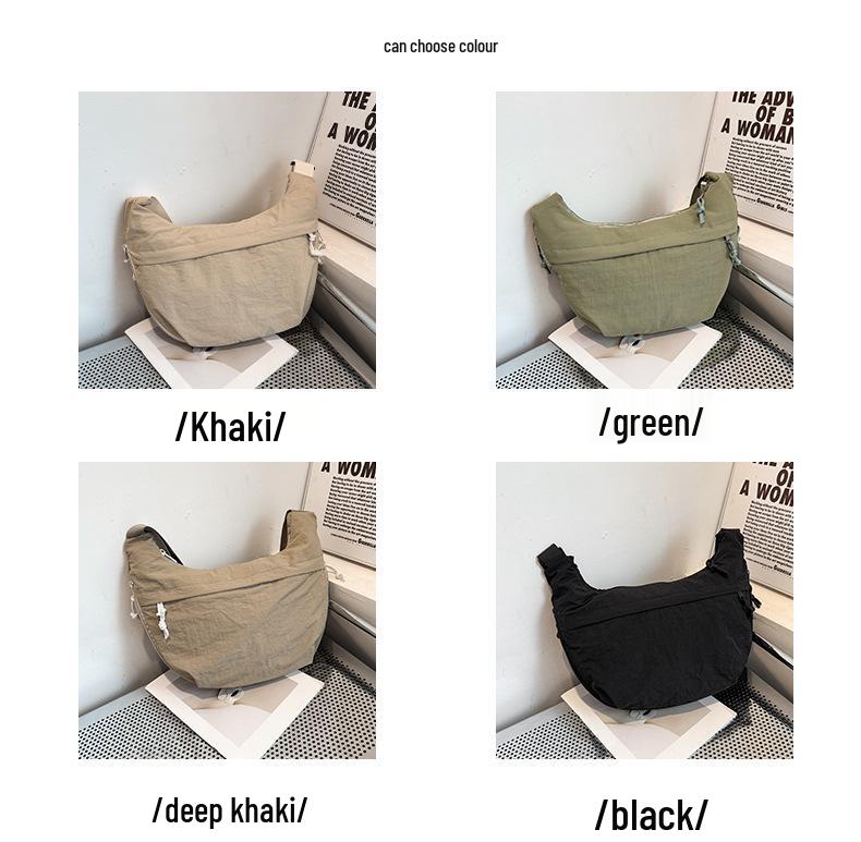 Japanese-Style Nylon Dumpling Bag - Large Capacity Youth Trend Crossbody and Shoulder Bag