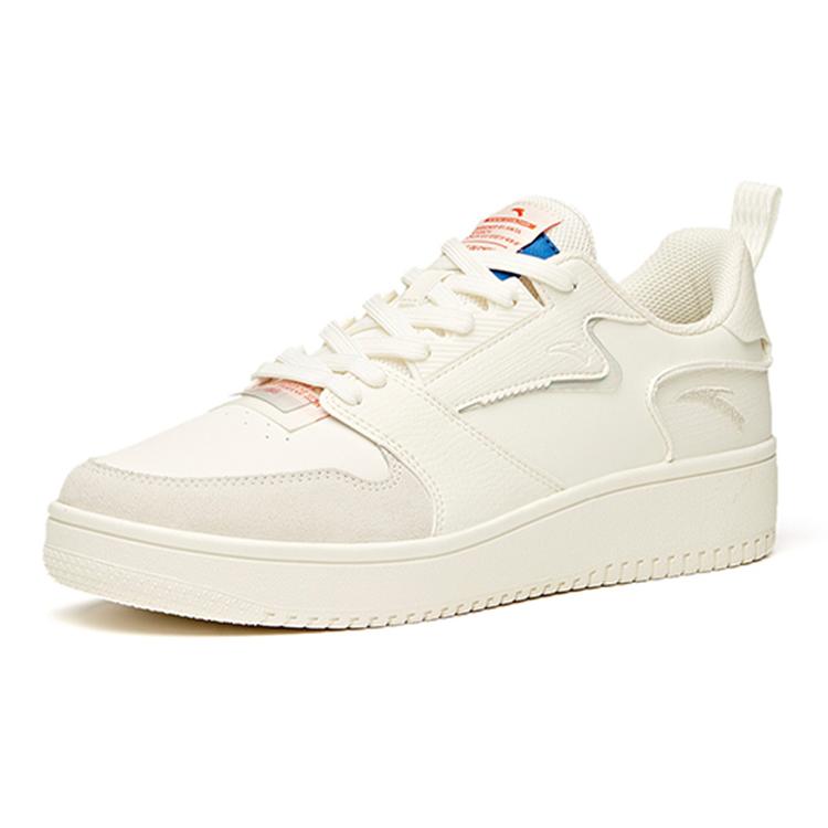New Anta Low Top Skateboard Shoes Men's Ivory White 912118018-1
