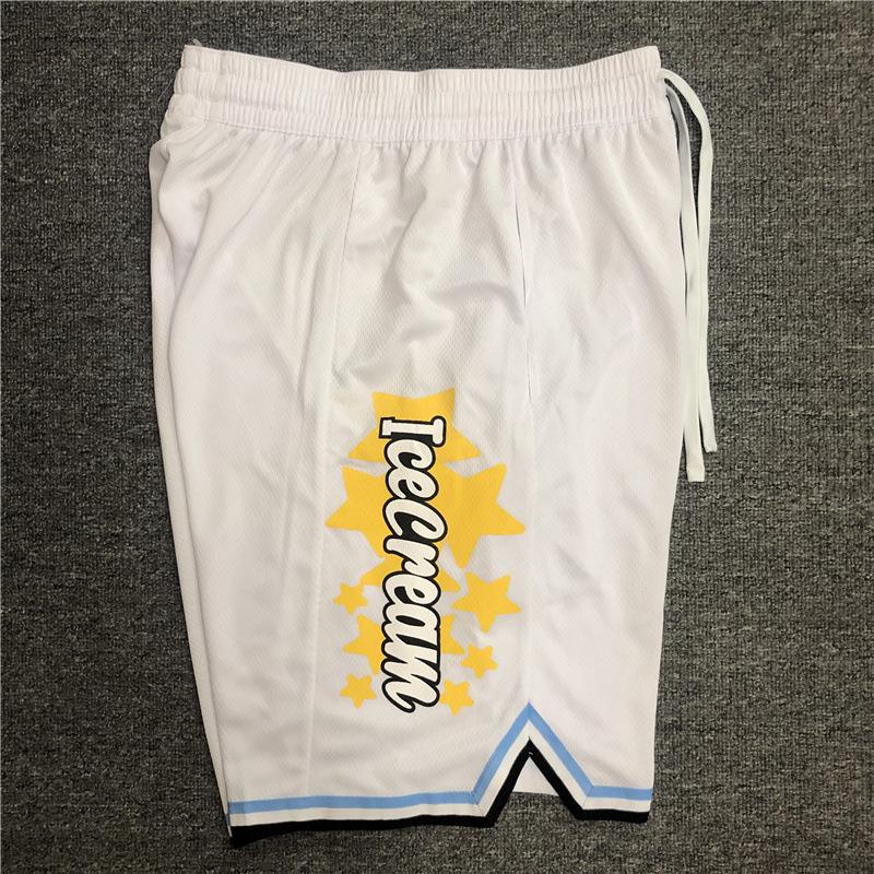 Breathable Quick-Dry Basketball Shorts - Ice Cream Star Print Unisex High-Street Style