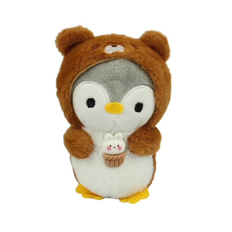 Cute 12cm Plush Penguin Doll Keychain With Charming Colors For Unique Gifts