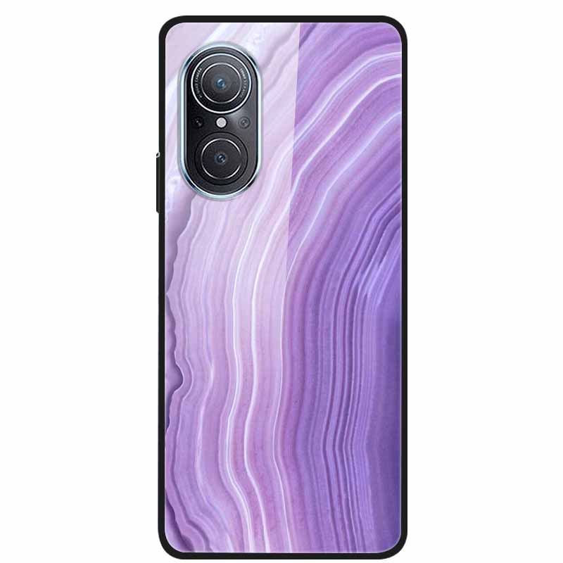 For Huawei Nova 9 10 Case Marble Tempered Glass Cover Hard Back Case For Huawei Nova9 10 SE Capa Nova10 Shockproof Funda Coque