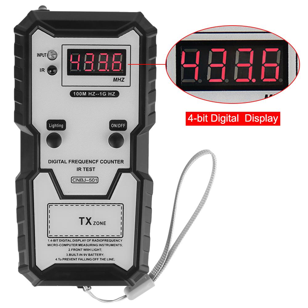 Electronic IR Frequence Counter Test For Car Keys Remote Controller 100M-1GHZ Infrared Frequency Tester Measure Instrument