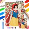 Snow White Oil Painting by Numbers Art Kit. Handmade Diy Painting Home Decoration Gifts for Living Room Wall Art Decor