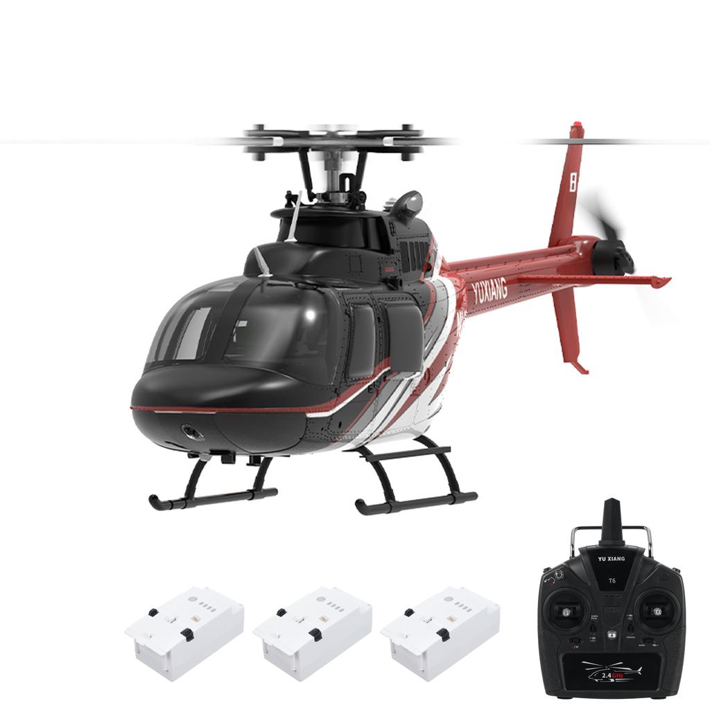 Remote Control Helicopter with Brushless Motors, Altitude Hold, Gyro, Optical Flow Positioning Function, 2.4GHz 6CH