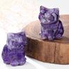 Kristall sitzende Katzen Statue Figuren Kätzchen Skulptur Katzen Dekorationen Schmuckstück für Büro Raum Haus Schreibtisch Dekorationen