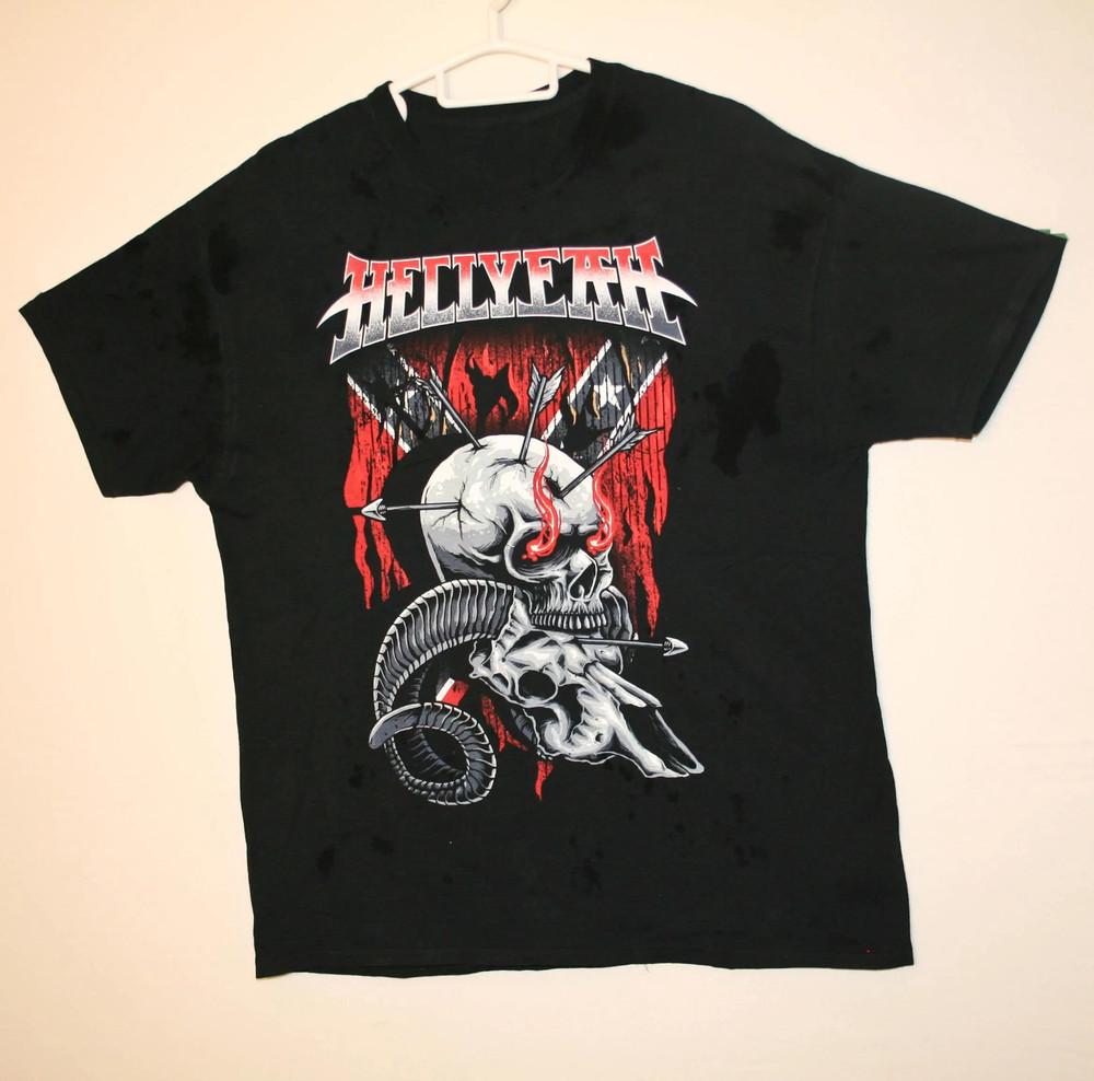 Vtg HELLYEAH band Album T Shirt S-5XL Cotton Black TT85 Unisex T-Shirt M