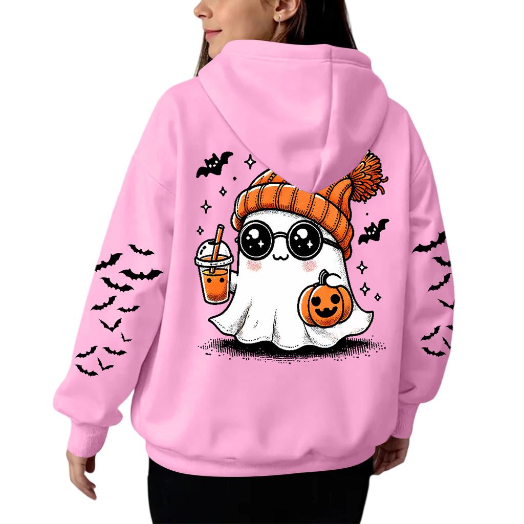 Women's Hooded Gradient Printed Long Sleeved Sweatshirt Loose Women's Sweatshirt Sweatshirt
