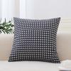Simple Yarn-Dyed Jacquard Pillow Case Light Luxury Cushion Cover 45x45cm For Nordic Style Hotel Decorative Sofa Cushions