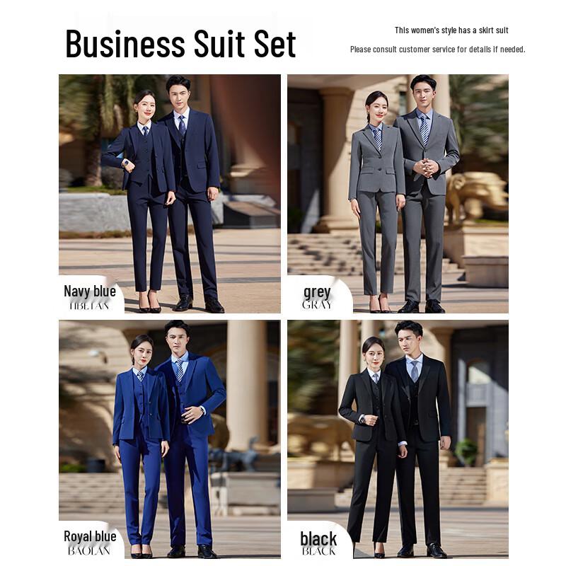 Telorrman Unisex Business Formal Suit Set