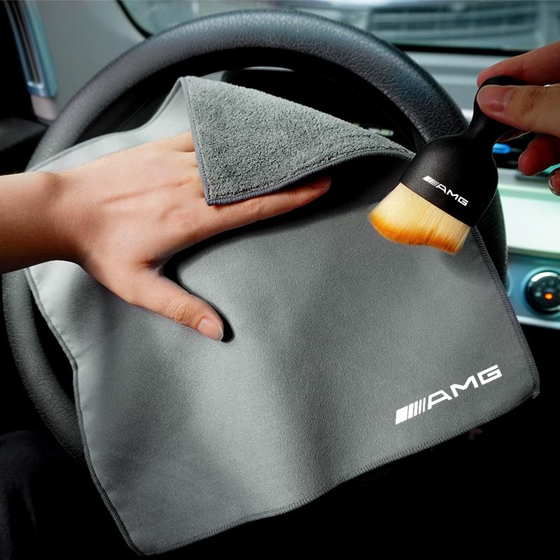 2025 Hot Car Cleaning Brush Tools Wash Towel Microfiber Cloth For Mercedes Benz AMG GLC GLE GLS CLA GLA GLK W204 W205 W210 W212