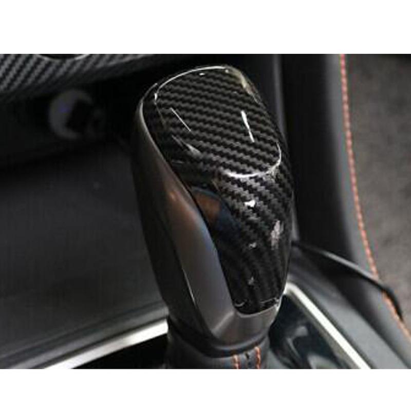Sale For SUBARU XV 2018     Sticker Head Sequin Trim Carbon Fiber Gear Cover Shift Knob Control Lamp Frame 1pcs