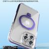 Magnetic Phone Case With Stand IPhone 16 Pro Max 15 Clear Dual Layer Lens Film Shockproof