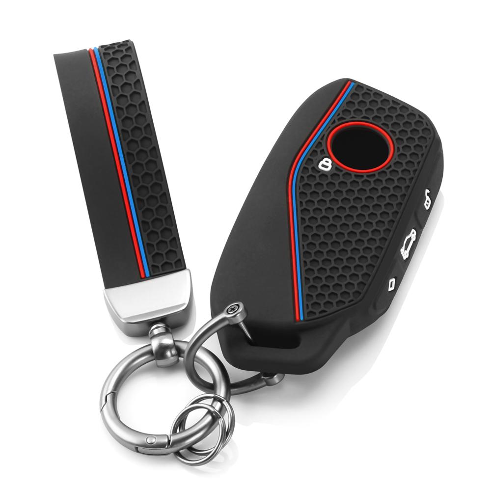 

Для BMW 5 серии 530Li X5 G05 U11 X1 U06 G81 M3 LCI Ix X7 I7 XM 7 серии 740Li IX40 Силиконовый чехол для ключа автомобиля Держатель брелок чёрный