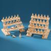 Cone Ring Display Holder Jewelry Display Stand Ring Showcase Storage Tray For Counter Shows Wooden Base Shop Decor