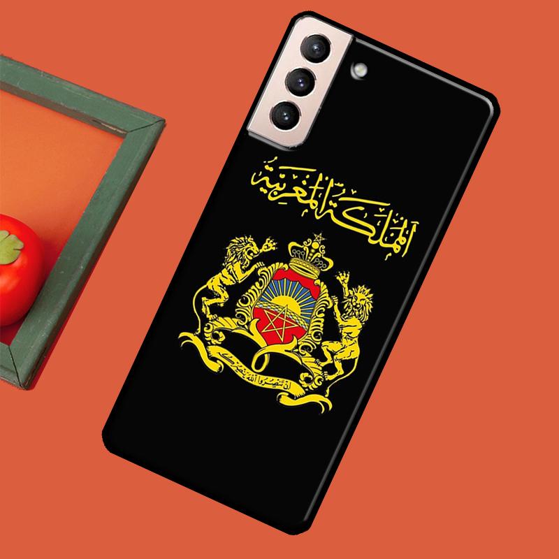 Morocco Maroc Moroccan Flag Cover For Samsung Galaxy S23 S21 Ultra S20 FE S8 S9 S10 Note 10 Plus Note 20 S22 Ultra Case