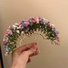 Bohemian Starry Sky Flower Hiar Stick Sweet Bride Hair Accessories  Bridesmaid