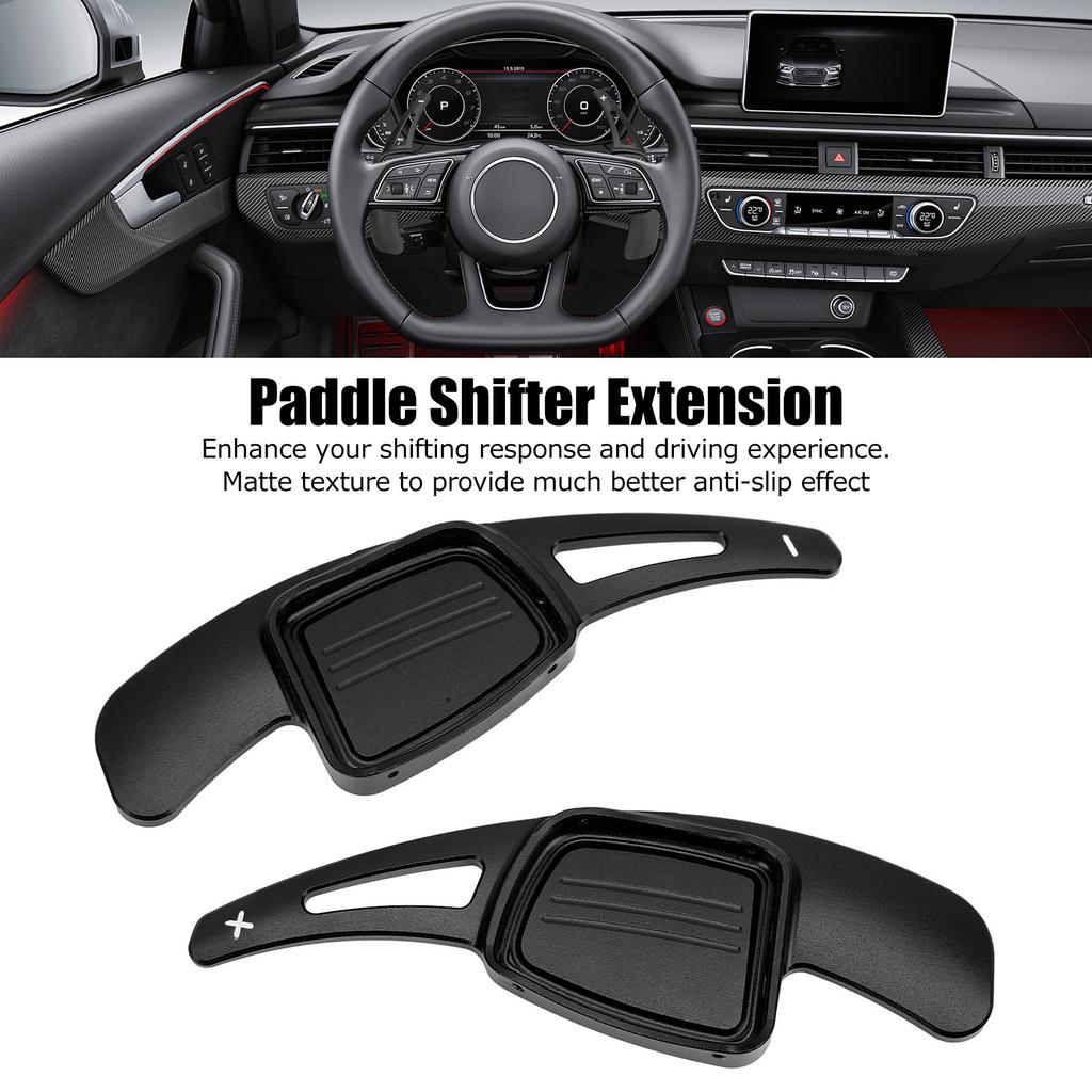 Aluminum Alloy  Paddle Pair Aluminum Alloy Paddle Shifter Extension for A3 8V A4 A5 B9 B9.5 A7 Q3 Q5 2017+ Shifter Paddle