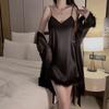 Summer Pajama Set Women's Feather Hem Cuffs Bra Short Skirt Sexy Women's Dress