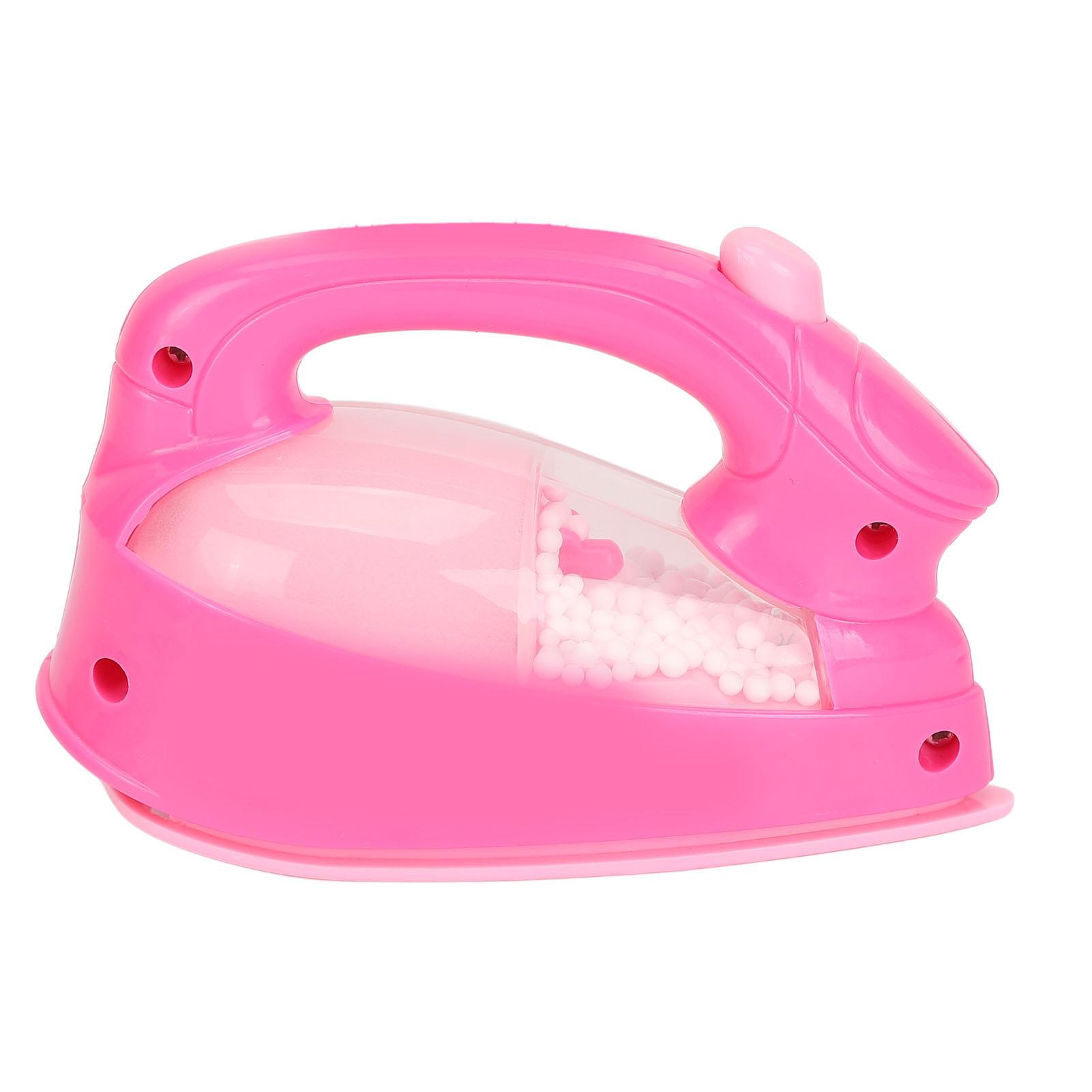 

Детская железная игрушка розового цвета, пластиковая, для ролевых игр по дому, мини-железная игрушка со светом для игр в детском саду