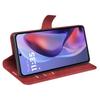 Do etui Motorola Moto E15 4G Stand Case, odporne na zarysowania, ze skóry cielęcej