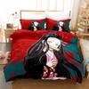 Kamado Nezuko Bedding Set Anime Demon Slayer 3D Printed Duvet Covers Pillowcases Comforter Bedding Set Bedclothes Bed Linen
