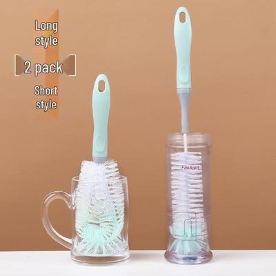 Tassenbürste mit langem Griff für Teeflecken: Babyflaschen-, Glas-, Wasserkocher- und Teetassenreiniger