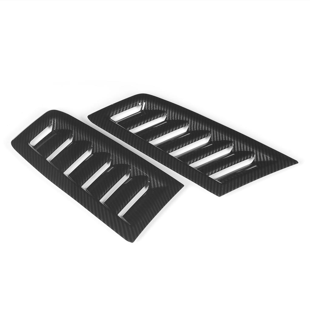 Pair of Front Bonnet Vents Hood Air Outlet Replacement for Focus RS MK2 Style UniversalCarbon Fiber Style