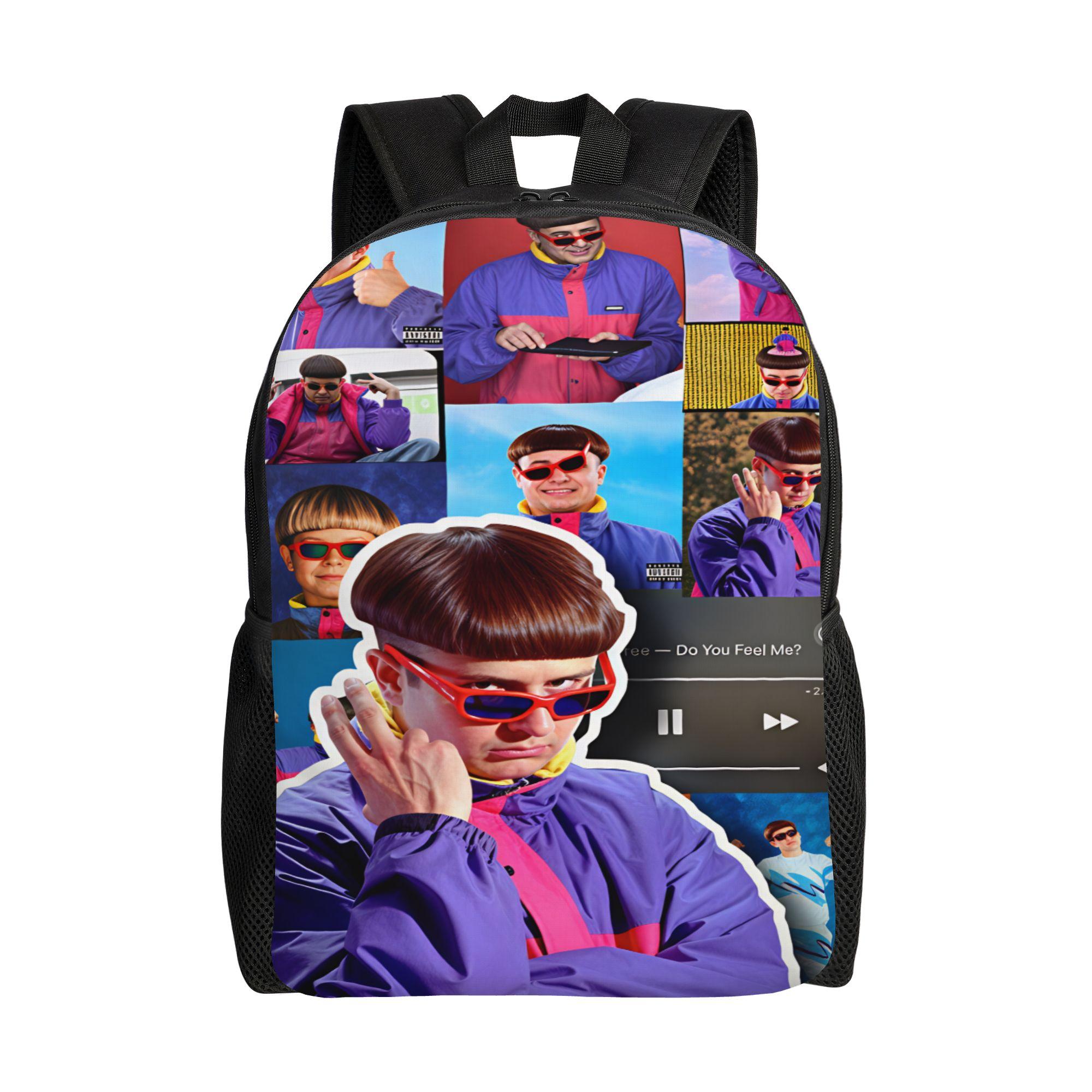 D-Doras Plus Friends Sac à dos Homme Sacs à dos Imprimé Polyester Streetwear Sacs d'école Sac à dos Coloré pour le Voyage as picture