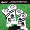 Guiote Golf head covers Golf head covers Club head cover Wood cover Driver New design with replaceable number tag (#2.#3.#4.#5.X) Set of 4