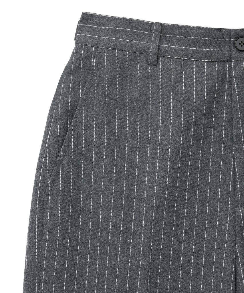 NOIRER Classic Wide Straight Slacks (Stripe Grey)