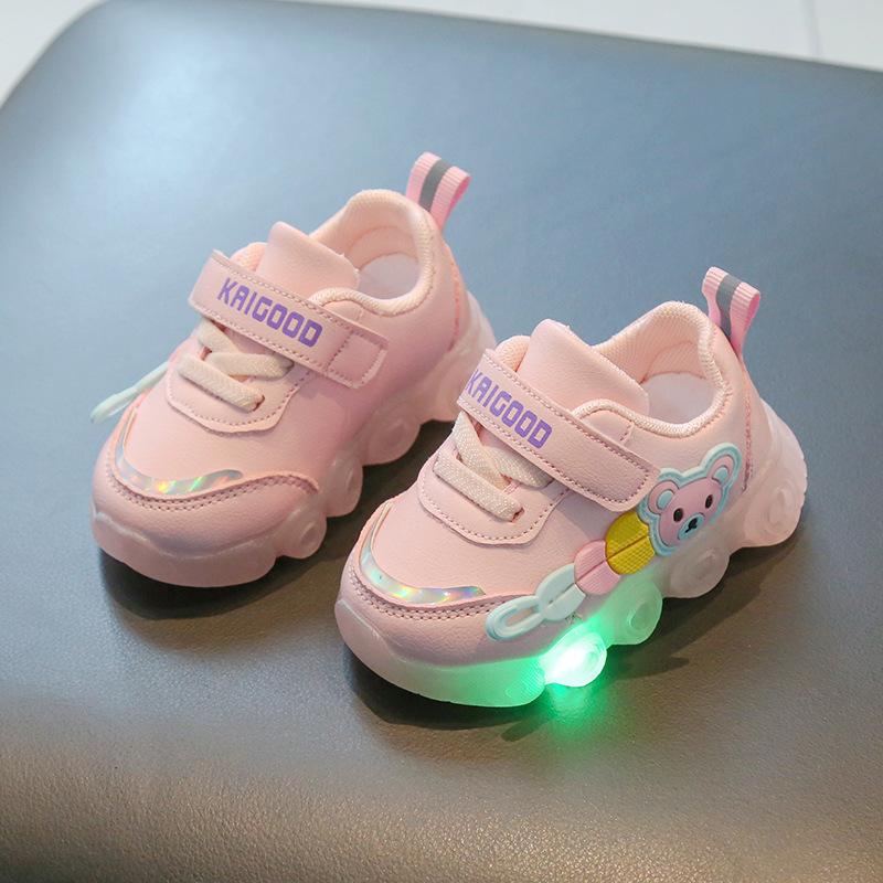 2025 Autumn Girl Baby Light Shoe Infant Soft Sole Walking Shoe for Baby Boy Baby Sport Shoe Casual Sneaker Tenis Masculino Tênis