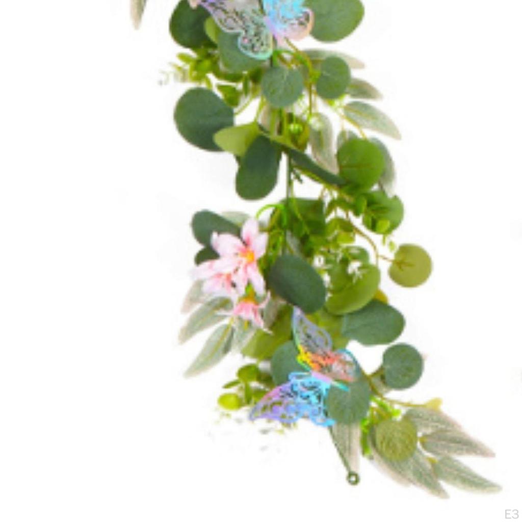Artificial Eucalyptus Garland Green Leaf Vines Floral 1.8M Greenery Flower Decor for