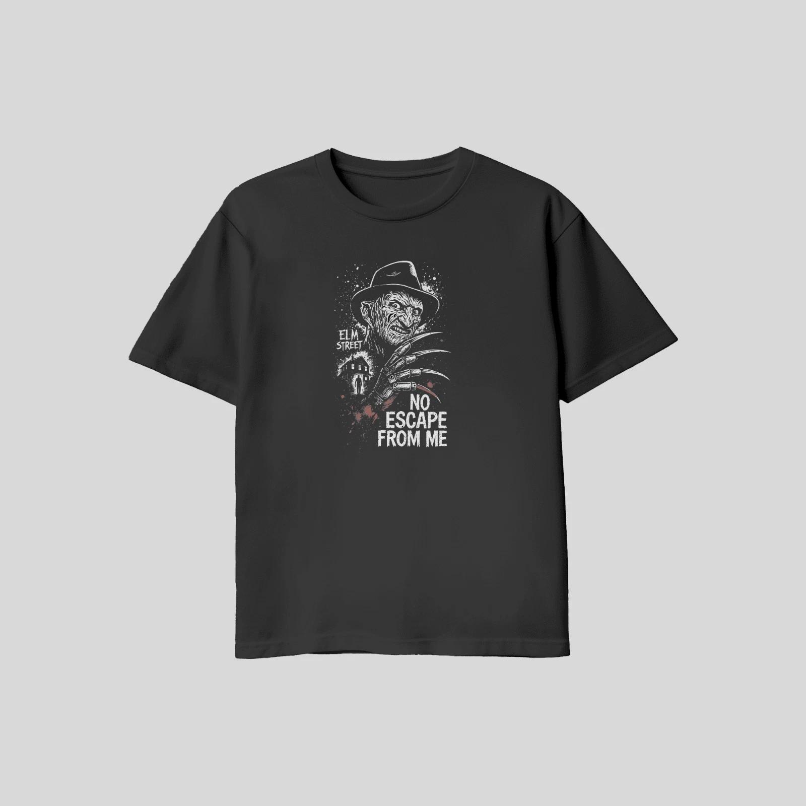 Unisex Adult Casual Graphic Freddy Krueger No Escape From Me Horror... S