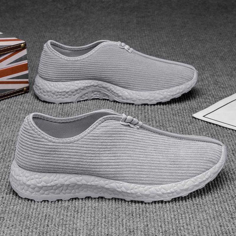 Fashion Mens Knit Monk Shoes Mindful Walking Soft Sole Slip On Breathable Comfortable Zen Meditation Shoes for Yoga Practice Lightweight