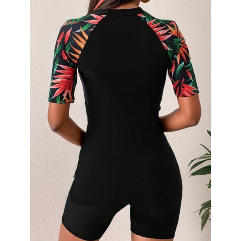 Women S Split Swimsuit Tight Quick Dry High Waist Waterproof Swimwear