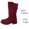 Autumn and Winter Korean Fashion Comfortable Women's Boots Mid Top Boots Thick Bottom Mid Heel Western Cowboy Boots Wholesale