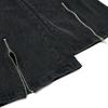 Mens Distressed Work Jeans Loose Straight Leg Punk Style Zip Fly Denim Pants Casual