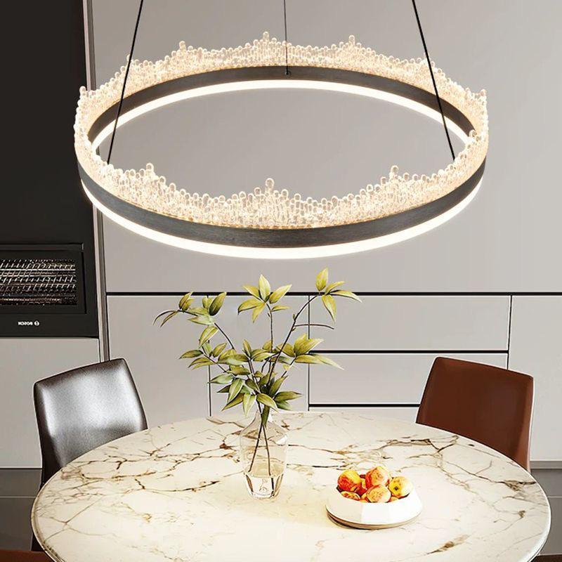 Minimalist Nordic Teardrop Chandelier: Italian Designer Modern Luxury Lighting for Living Room