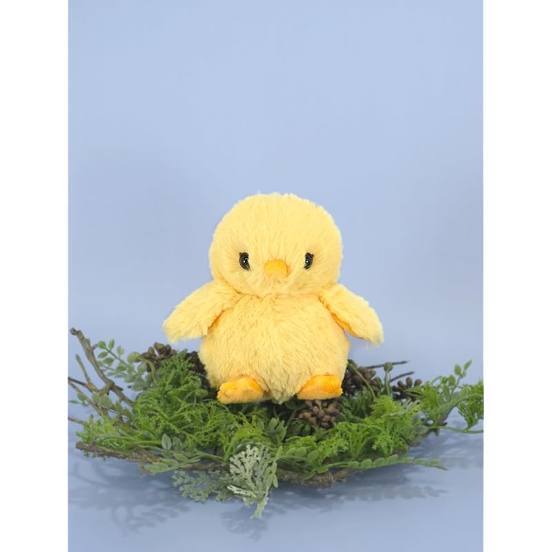 Sun Lemon Fluffy Chick Small Plush Toy, 14 x 10 x 10 cm, Animal, P-8682